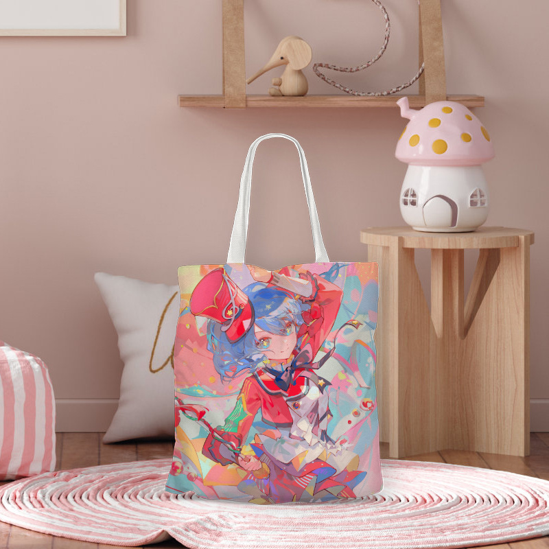 单肩包初音未来miku二次元周边学生日系通勤可爱动漫帆布包手提袋