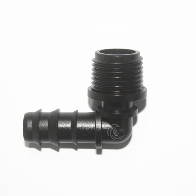 Codo Conector de Rosca Exterior para Tubo PE 16mm 4 Dientes de PE, Conexión Fácil, para Invernadero image 6