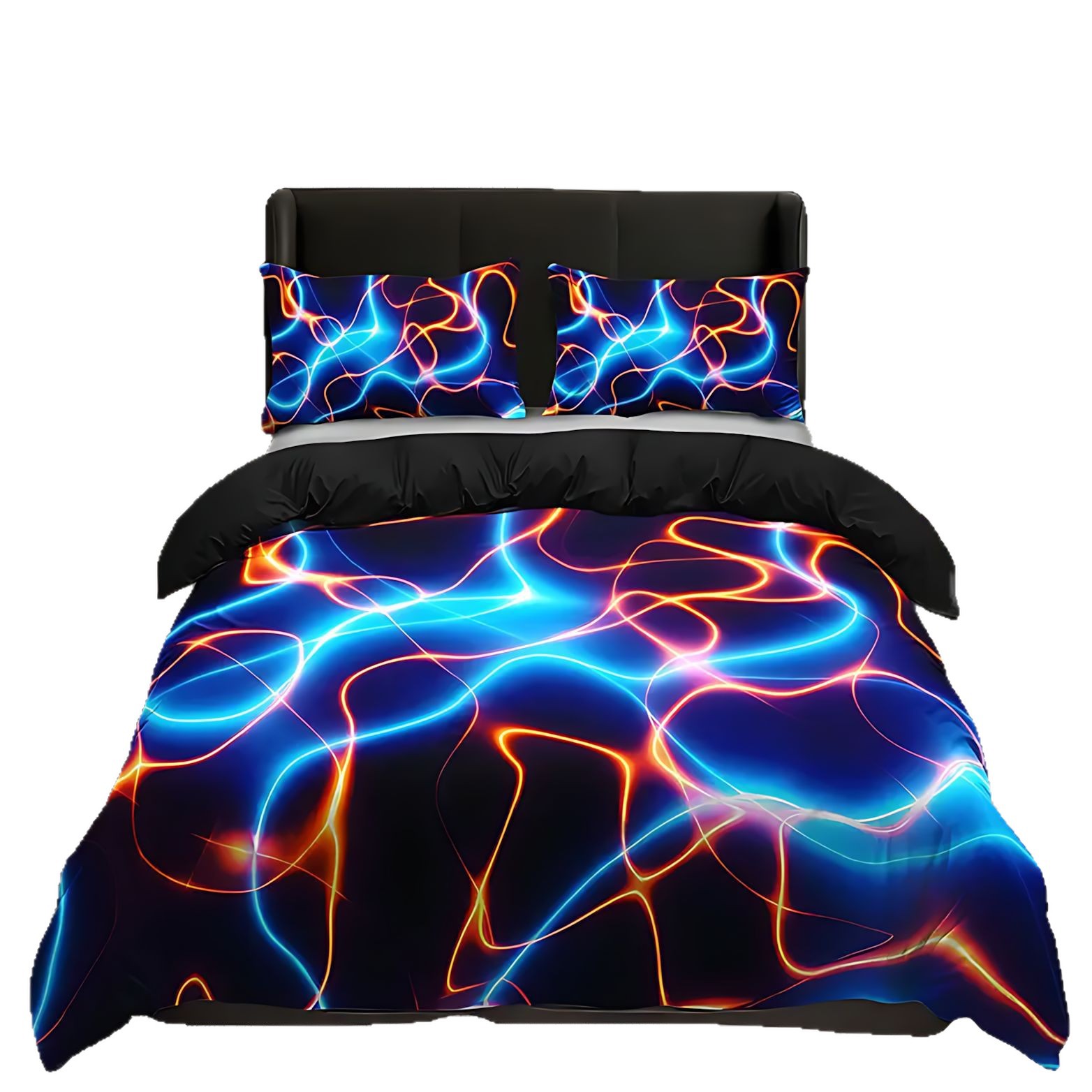 TEMU / JIT Amazon líneas modernas abstractas transfronterizas impresión digital 3D abrasivo conjunto de edredón para diseñar