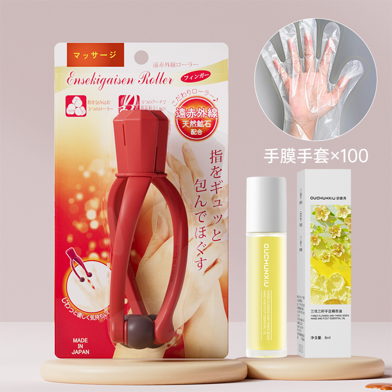 Masajeador de dedos japonés Clip de masaje de articulaciones de manos Ratón de raspado