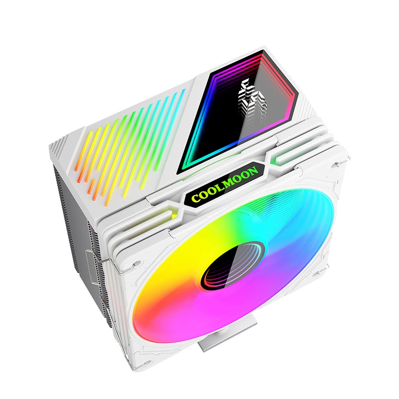 Cool Moon GT600 с индикатором температуры, радиатор для ЦП с 6 тепловыми трубками, ARGB, башенный высокоэффективный воздушный кулер