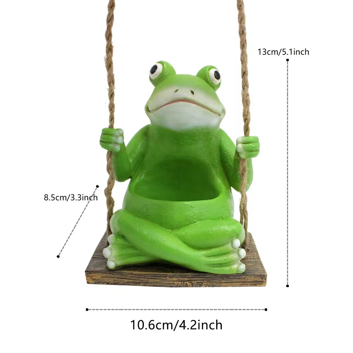 Cute simulation frog small flower pot wall-mounted resin home living room courtyard garden wall decoration small flower pot now