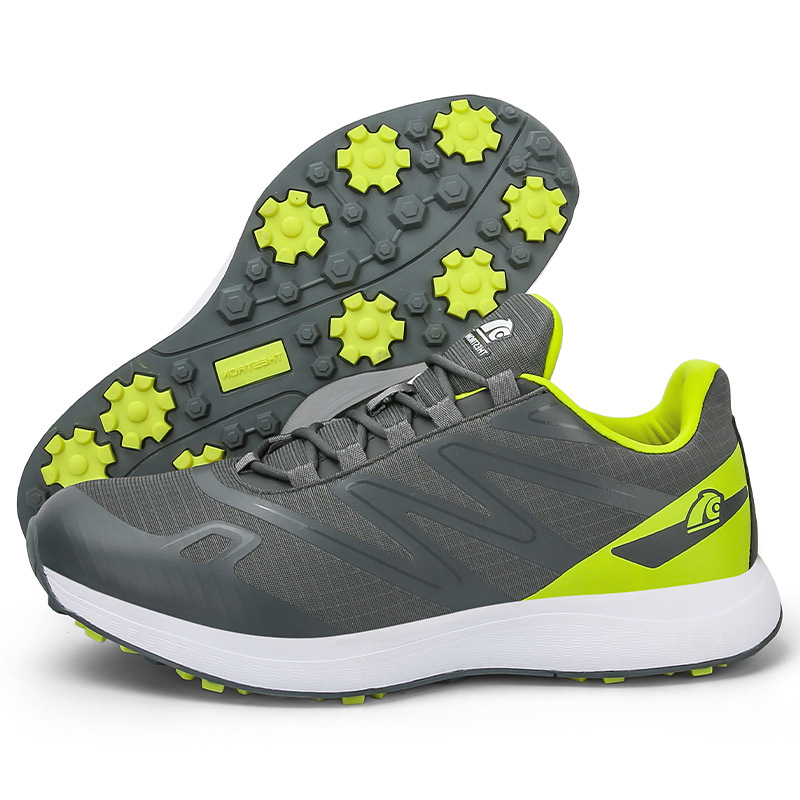 골프 신발 남성과 여성의 새로운 고정 네일 버튼 새로운 편안한 통기성 스포츠 골프 남성 신발