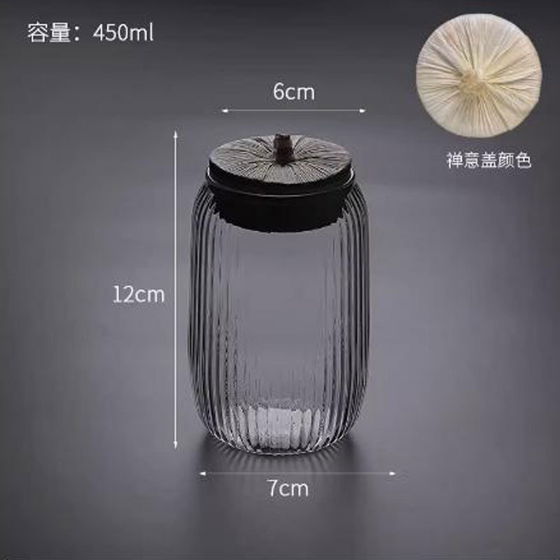 Botella de té con patrón vertical (cobertura zen)