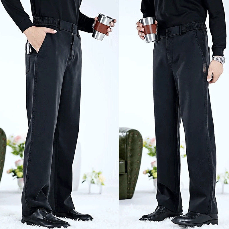 Transfronterizo actual 2025 caño pantalones casuales pantalones de tendencia rectos sueltos pantalones de hombre de tendencia universal pantalones de hombre