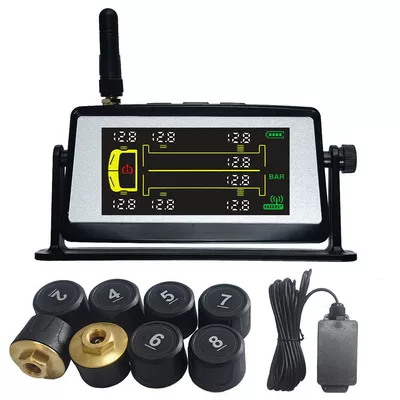 Tire pressure monitoring system Monitoring System TPMS 8-Wheel 10/12/14 - chinese-instruction-manual-full-display-0-18bar0-261psi-8-wheels-repeater