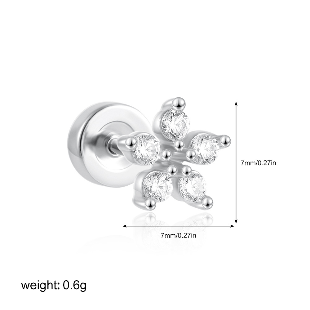 2g Weight 201 Stainless Steel Ear Needle Material Ear Studs Classification 1 Piece Quantity Casual, Daily Occasion Copper Material Star, Moon, Heart Shape Pattern All Seasons Season Women's Gender Plating Design Elegant, Simple Style Style 1 Piece Elegant Simple Style Star Moon Heart Shape Plating Copper Ear Studs 19