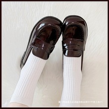 熊熊日报2025秋季学院风厚底乐福鞋软底舒适透气内里女式时装单鞋