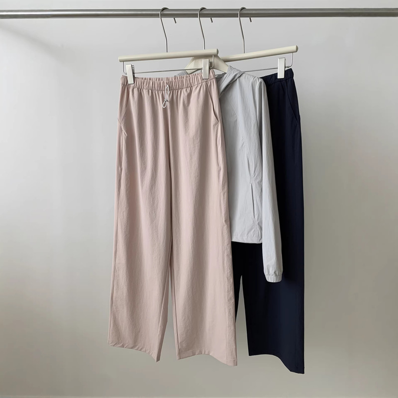 Summer Thin Functional Workwear Style Quick-Dry Straight-Leg Sun-Protection Pants for Women, Slimming High-Waisted Narrow Wide-Leg Casual Long Pants Summer Thin Functional Workwear Style Quick-Dry Straight-Leg Sun-Protection Pants for Women, Slimming High-Waisted Narrow Wide-Leg Casual Long Pants
