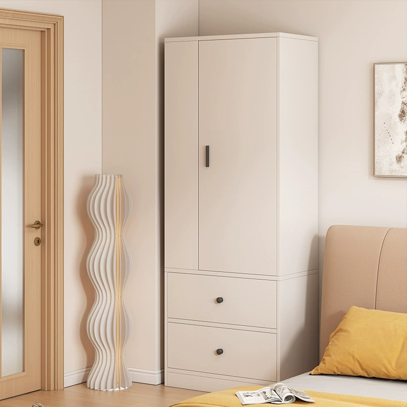 Шкаф для дома, спальни, 2025, новый, простая сборка, раздвижные двери, подвесной шкаф для арендной комнаты, небольшой одиночный шкаф