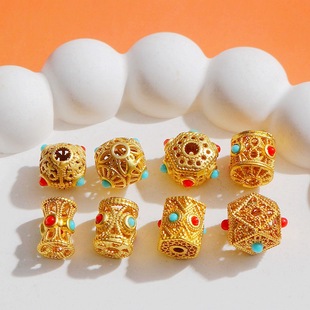 18K����ɫ�U��ͨ�׸���G�tɫ9*10mm����diy��������ɢ����