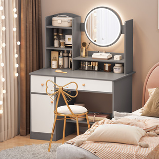 Dressing Table Bedroom Modern Simple Internet Popular Dressing Table Dressing Table Mirror Makeup Cabinet New Simple Makeup Table Small