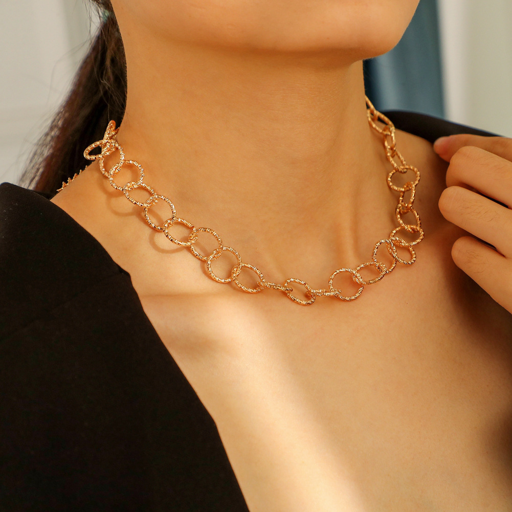 Fashion U Shape Iron Plating Unisex Necklace 1 Piece