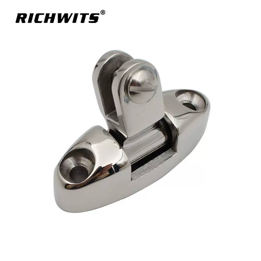 智博金属RICHWITS 316不锈钢摇摆山形座 游艇遮阳配件 船用五金