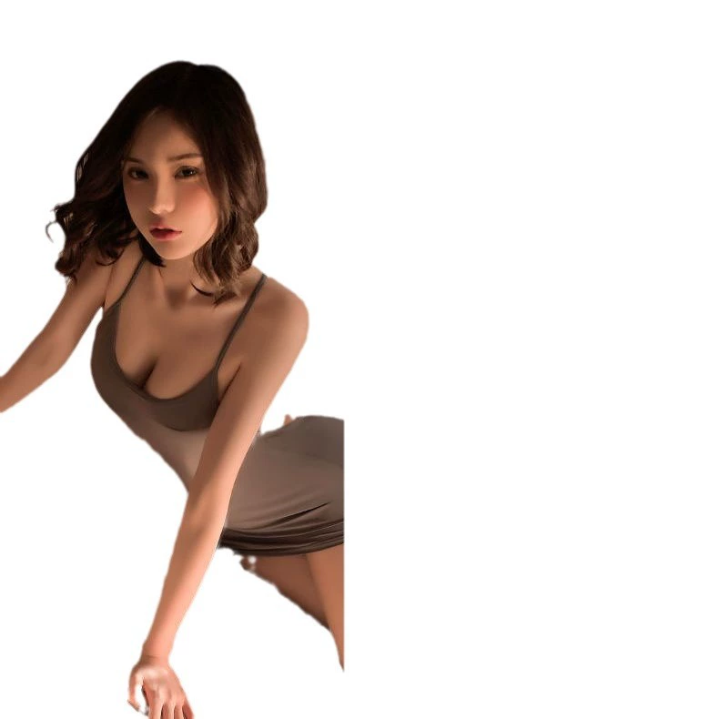 Sexy underwear, elastic pijama, silk backpack, backless, hip-accented, tight
