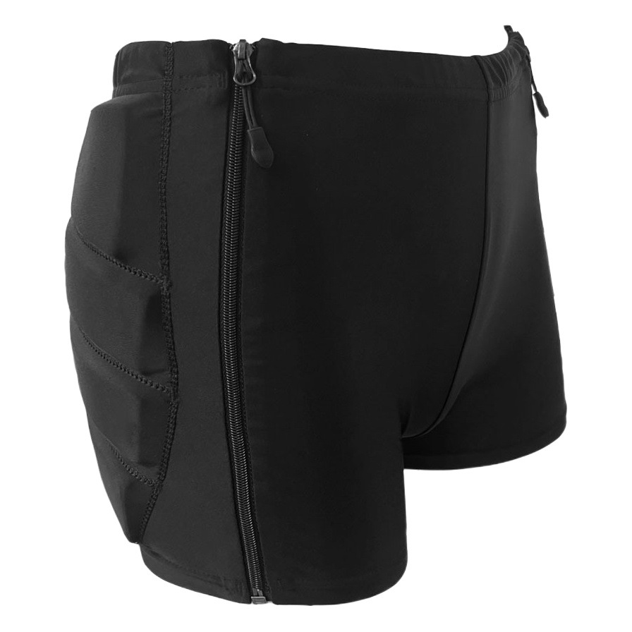 Fábrica de hielo y nieve rodillo velocidad patinaje figura patinaje desgaste exterior protección de la cadera resistente a la gota pantalones cortos de los niños butad cremallera bilateral