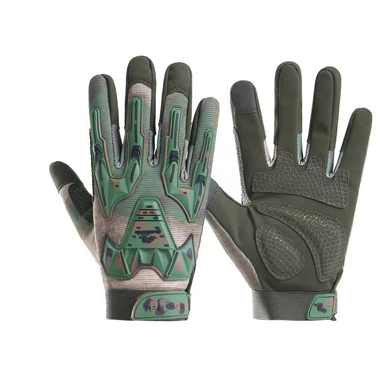 Guantes tácticos para hombres resistentes al desgaste a prueba de viento locomotora antideslizante al aire libre conducir pantalla táctil montar anti-caída guantes de protección de dedo completo