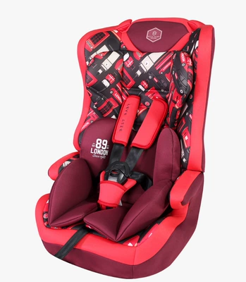 Bebekasi baby car 9 months -12 years old car child safety seat baby foldable portable (Car child safety seat) - red