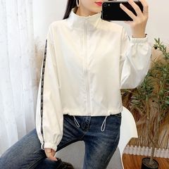 早秋女士短款外套百搭宽松显瘦休闲夹克韩版小个子时尚薄上衣开衫
