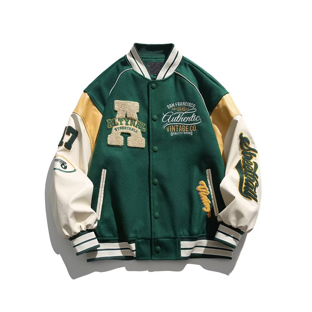 Primavera e autunno 2023 Nuova giacca da uomo in colori a contrasto Tuta da baseball di tendenza coreana INS Versatile stile americano_voghion.com