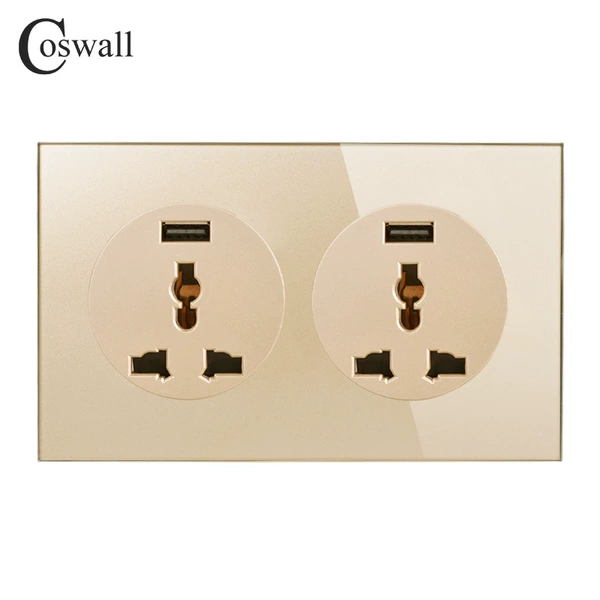 3*6 Multiple three-hole USB charging (DC 5V, 2.4A Max.)