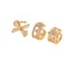 Cross-Border Good Goods Exquisite Bow Ear Bone Clip Gold Electroplated Copper Inlaid Zircon Earrings Non-Pierced Ear Clip Wholesale