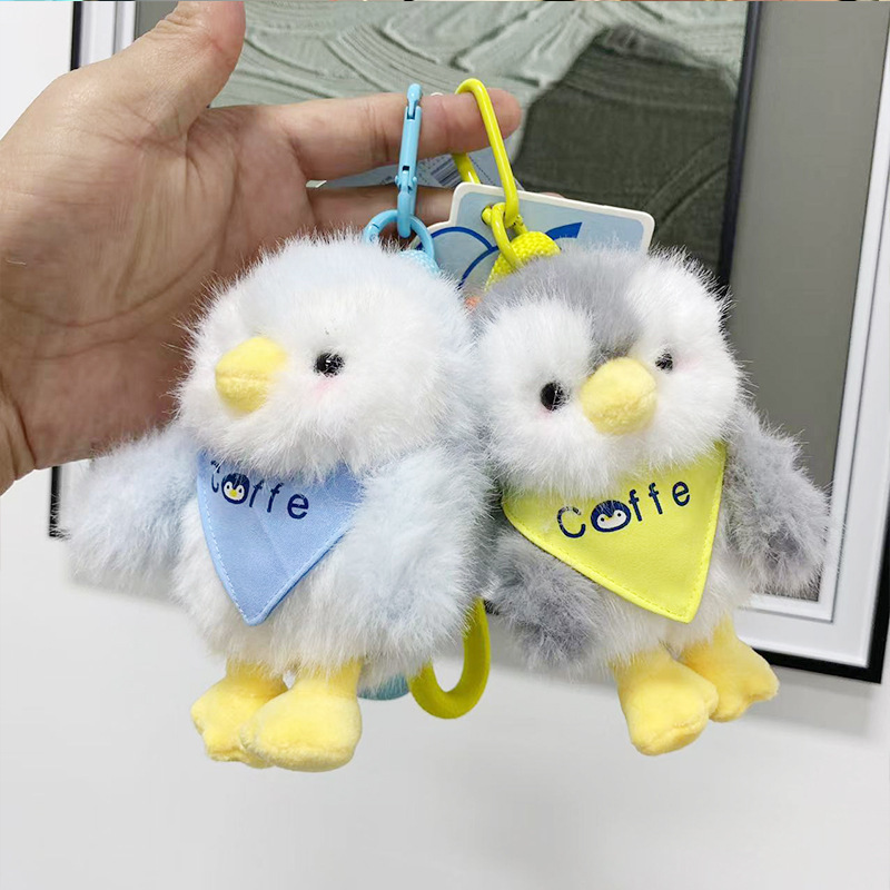 Internet Celebrant Cute Sable Penguin Choo Choo Plush Doll Backpack Pendant Creative Cartoon Student Keychain Small Gift