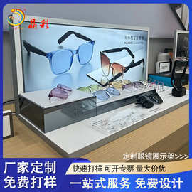 定制LED发光亚克力展示架智能眼镜展示台陈列架柜台展览道具加工