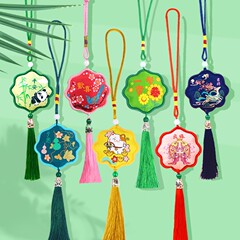 メーカー卸売 景勝地 中秋節 香袋 香嚢 よもぎの葉のペンダント 平和と祝福の香袋 古風な縁取りの布袋飾り
