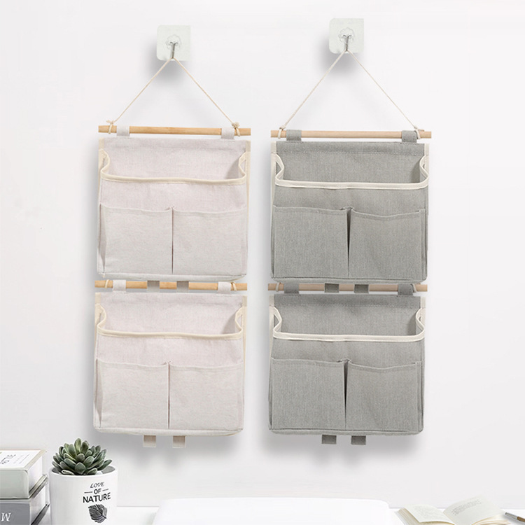 Cross-border wall-mounted storage bag, bedside hanging shelf, dormitory student wall-mounted storage bag