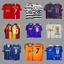 复古球衣足球服经典复刻老款亨利杰拉德罗巴蒂博格坎普内马尔球衣