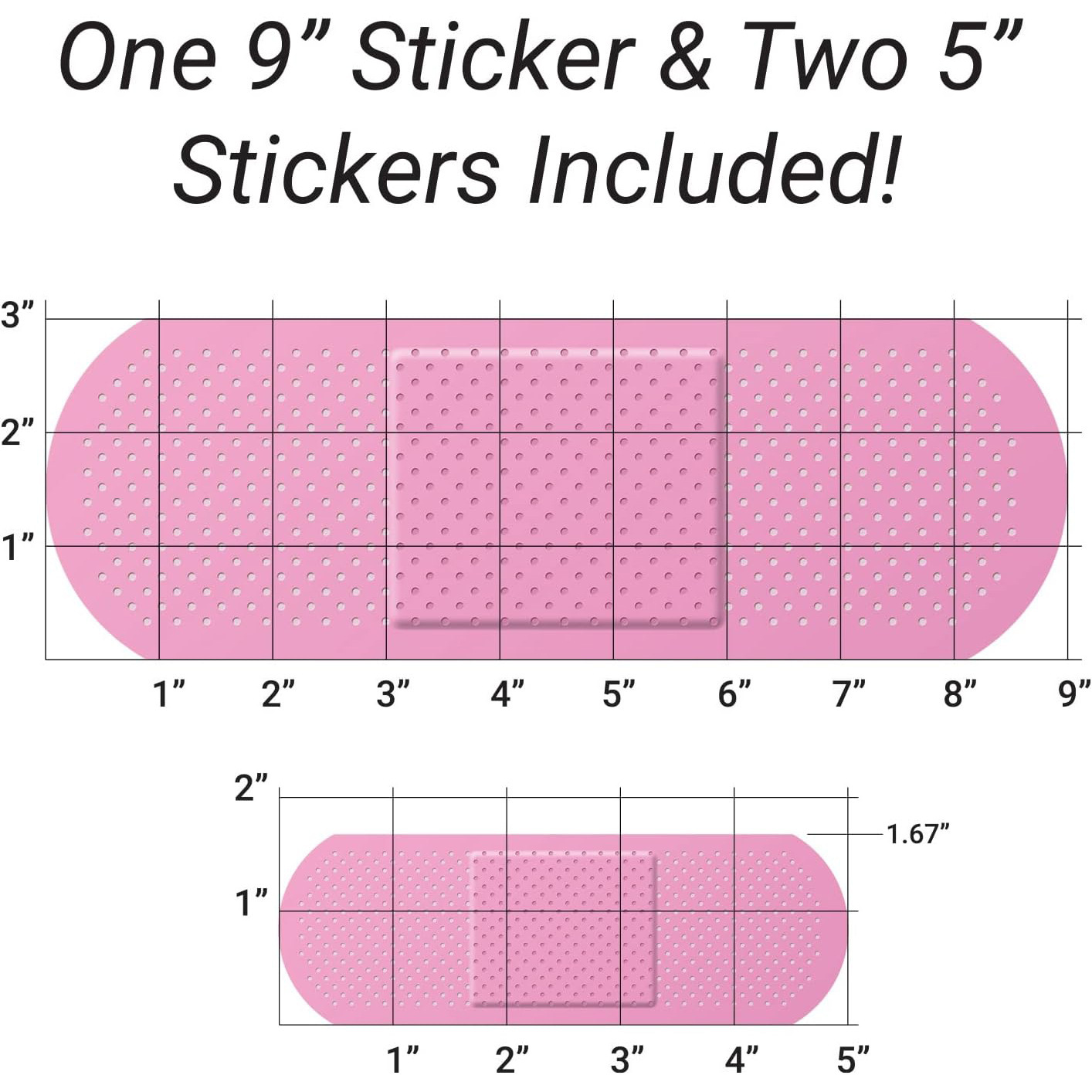 Amazon Bandage Bandit Auto Stickers (Pack of 3) Divertido enmascaramiento de arañazos Auto Stickers image 5