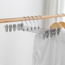 批发多功能防风金属裤架可伸缩裤夹裙夹宿舍地摊家用不锈钢裤夹子