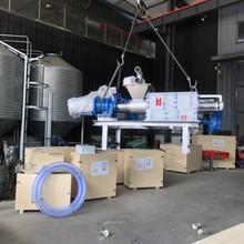 餐厨垃圾泔水过滤挤干机养殖场动物粪便干湿分离机螺旋式脱水机