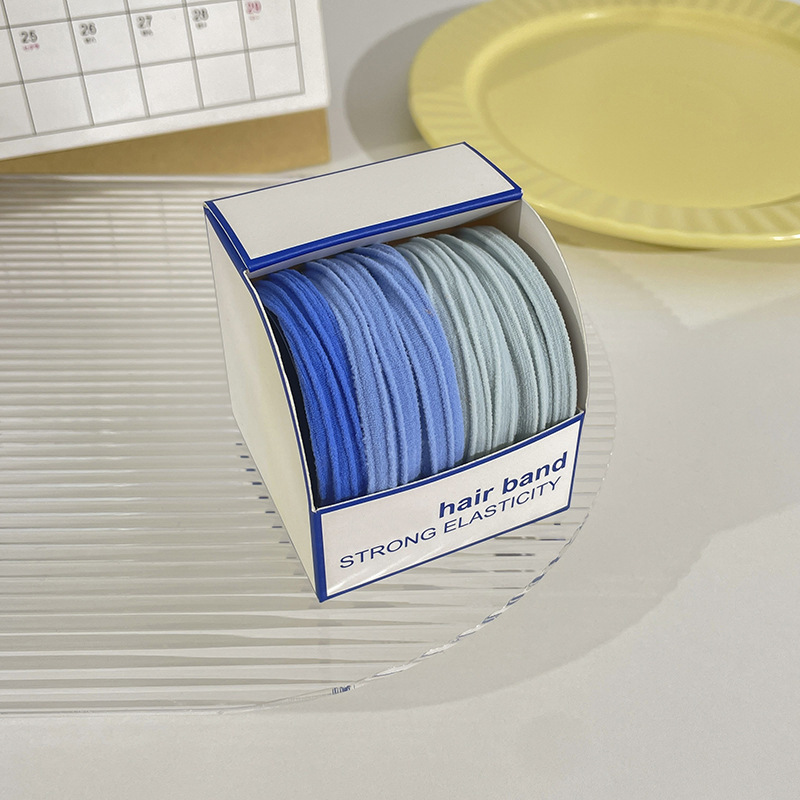 No apretado el pelo de alta elástica de goma duradera cuerda de pelo de la cola de caballo femenina tocado Corea del Sur ins simple banda de pelo cuerda de pelo