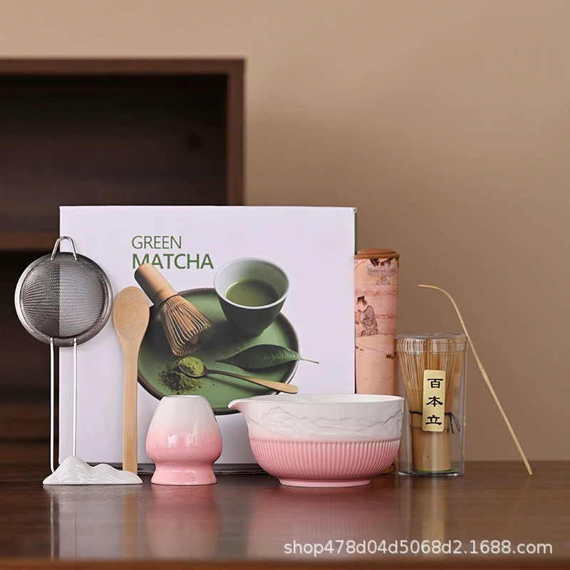 Чашка для матча, японский набор для чая матча, чайный венчик, бамбук, чайная церемония, трансграничный стиль ins