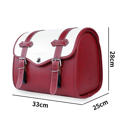 Vehicle Tail Box Bag — Motorcycle trunk - q03-burgundy-electric-vehicle-backrest