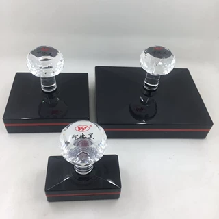 光敏印章长方形印章原子章高档水晶柄印章多尺寸文本印章包邮