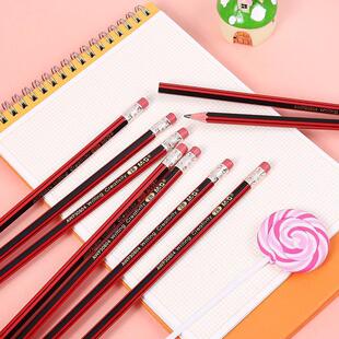 Brand 2B exam pencil color red black sketch cartoon pencil Elementary School boxed hb pencil set Wholesale