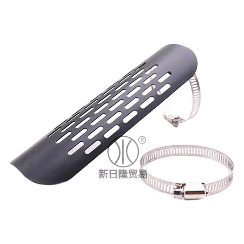 Motocicleta tubo de escape protector térmico Harley retro modificación accesorios colección completa Venta Directa motocicleta escudo térmico venta al por mayor