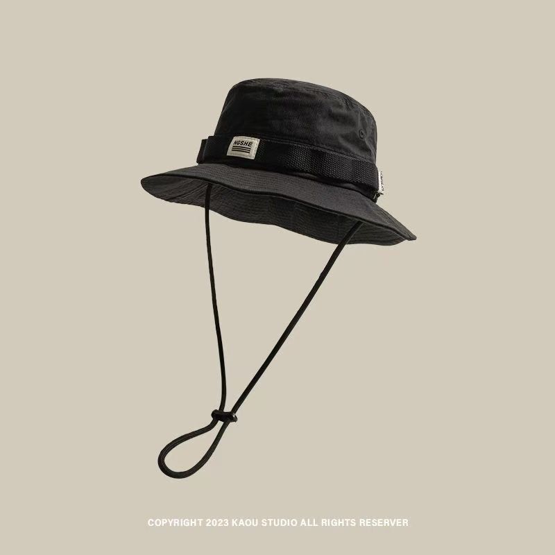 日本製ワークウェアスタイルコントラストカラー速乾性フィッシャーマンハット女性用春と夏のアウトドア登山釣り盆地帽子日焼け止めサンハット男性用|undefined