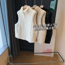 柜面上千！手感堪比真水貂！立领显瘦毛毛马夹马甲女25冬G122506