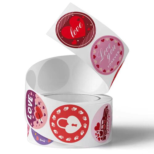 Brand New Self-Adhesive Labels for Gift Boxes, Envelopes, Wrapping Paper, Birthday, Valentine's Day, Gift Decorations, Labels