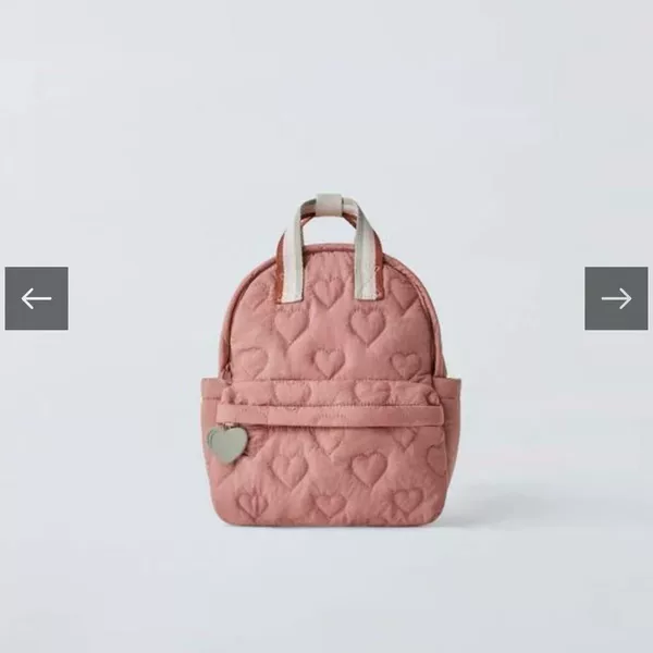 Cross-Border 2025 Autumn and Winter New Style Embroidered Thread Heart-Filled Cotton Backpack Multi-Compartment Commuter Casual Small Backpack for Women