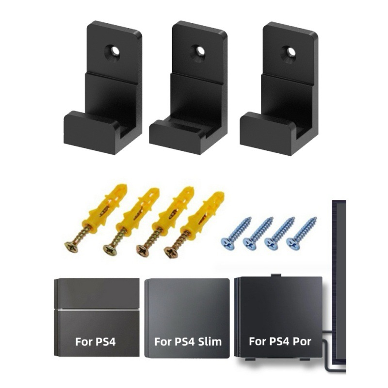 Adecuado para ps4/ps4 pro/ps4 Slim host montado en la Pared Soporte ps4 serie host montado en la pared