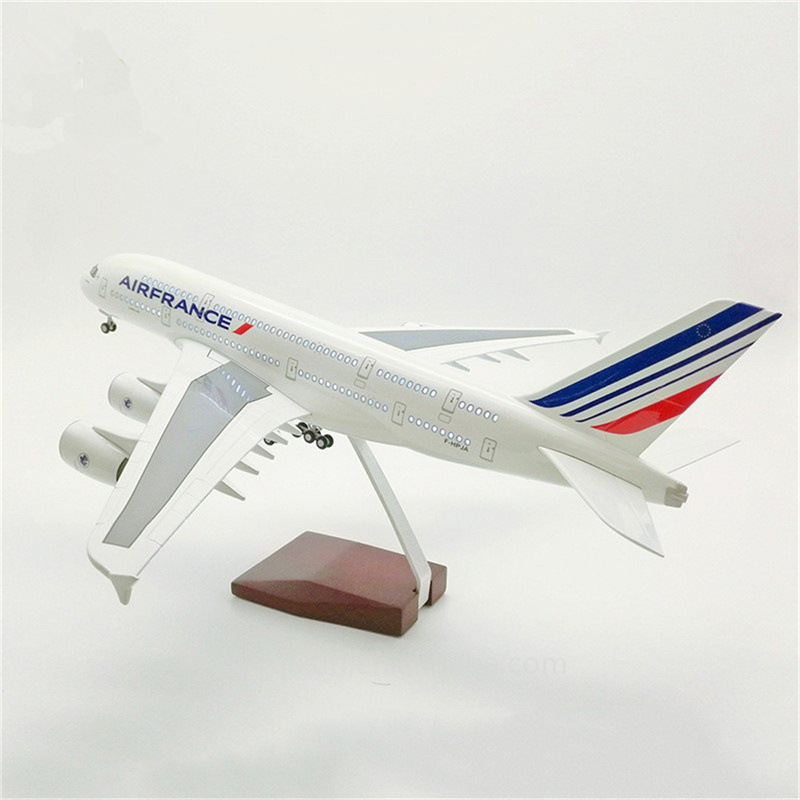 法国航空Scale 1:160 46cm A380 Air France 飞机模型摆件收藏品