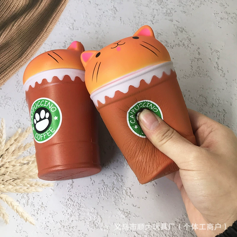 Полиуретановый слайм, игрушка, squish, (跨-border торговля), кот, антистресс