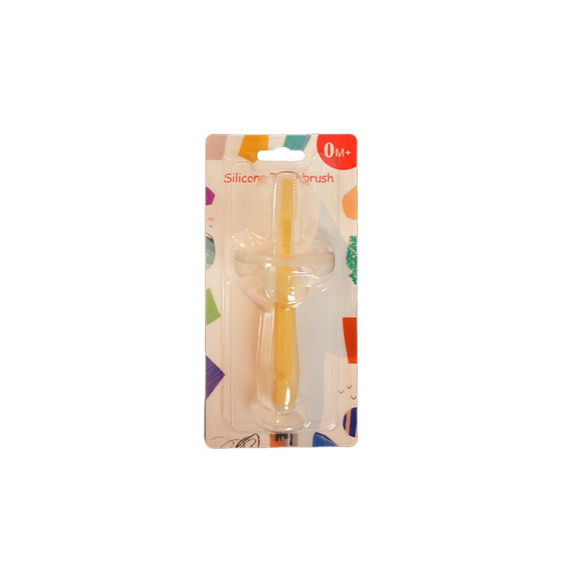 Inglés Tarjeta de entrenamiento del bebé de silicona tridimensional de mama cepillo de dientes de pie de succión cepillo de dientes de silicona recubrimiento de lengua cepillo suave image 8