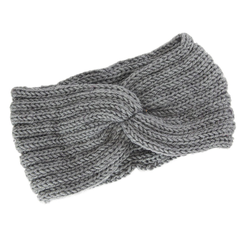 Invierno de punto accesorios para el cabello banda de pelo cruz elástica lana caliente hombres y mujeres deportes banda de pelo