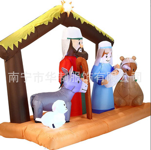 Cross-border Hot Sale Jesus Birthday Outdoor Festival Decoration Activities Party Inflatable Air Mold